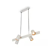 Briloner 4058044 - Luster na sajli ERA 4x GU10/10W/230V krem