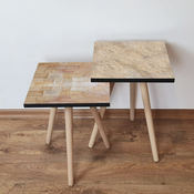 HANAH HOME Set 2 stočića 2Shp524 Beige