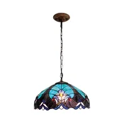 BRILAGI - Tiffany vitražni luster na lancu CORAL 1xE27/60W/230V precnik 40 cm