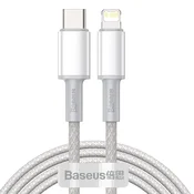 BASEUS USB-C kabel za Lightning Baseus High Density Braided, 20 W, PD, 2 m (bel)
