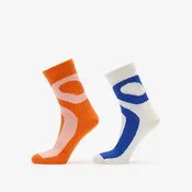 Nogavice On Liquid Logo Sock High 2-Pack Ivory/ Flame M