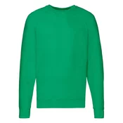 Green Mens Sweatshirt Lightweight Raglan Sweat Fruit of the Loom