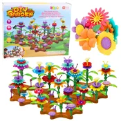 slomart Gradbene Kocke Rože Ustvarjalni Vrt 148 el. - LEAN TOYS