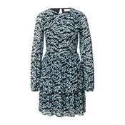 Black and Blue Patterned Dress VILA Mena - Women