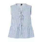 PIECES Bluza PCJOLLY svijetloplava / bijela