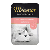 MIAMOR hrana za mačke Ragout Royale (okus: tuna s piščancem v omaki), 100g