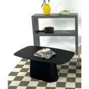 Hanah Home Klub sto Lilyum Large, 100x42x54 cm, Crni