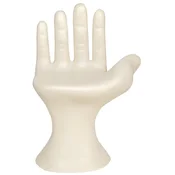 Casa Padrino luxury designer chair hand cream white 60 x 50 x H. 89 cm - Fiberglass chair - Luxury furniture - Designer furniture - Fiberglass furniture