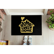 tulup.si Predpražnik Home sweet home Rumeno srce 90x60 cm