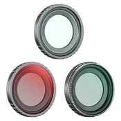 K&F Concept 3pcs Filter Kit, UV+CPL+ND4, HD, Anti-Reflection Green Coating, Waterproof