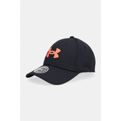 Moška kapa s ščitnikom Under Armour  BLITZING LOW STR Black/Venom Red  M/L