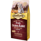 Carnilove Adult Cat svež piščanec & zajec - 6 kg