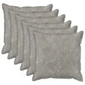 vidaXL Prevleka za blazino 6 pcs HOUTEN Svetlo siva 60 x 60 cm
