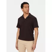 Lacoste Polo majica DH1969 Temno rjava Classic Fit