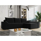 Kotna garnitura Memphis 130 (Kronos 07) Črna, Funkcija spanjeFunkcija spanje, PredalPredal, 240x140x82cm