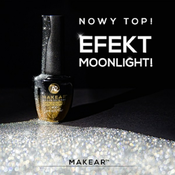 TOPY TOP MOONLIGHT EFFECT završni premaz sa svetlucavim 3D česticama 8ml |MAKEAR COSMETICS| Kozmo
