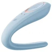 Satisfyer Double Classic - vibrator za pare (moder)