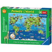 Podna Puzzla Ravensburger Životinje sveta RA07072