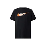 Nike Sportswear Majica svetlo oranžna / črna / bela