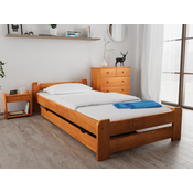 Postelja Emily 90 x 200 cm jelša Posteljno dno: Z lamelnim dnom, Vzmetnica: Vzmetnica Deluxe 10 cm