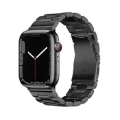 FORCELL Pas za Apple Watch Forcell F-Design FA10 s sponko iz jekla, 38/40/41 mm, črn