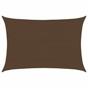 Vidaxl Senčno jadro 160 g/m2 rjavo 5x7 m HDPE