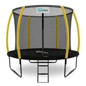 INLEA ULTIMATE Jump trampolin z notranjo zaščitno mrežo 305 cm - črna/rumena