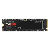 SAMSUNG SSD 2TB M.2 80 mm PCI-e 4.0 x4 NVMe, V-NAND, Samsung 990 PRO MZ-V9P2T0BW
