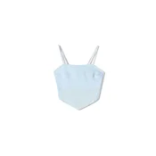 Bershka Top pastelno modra