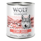 Wolf of Wilderness Adult “Expedition” 6 x 800 g - Stony Creek - perad s govedinom