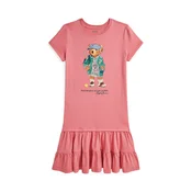 Obleka Polo Ralph Lauren roza barva, 313971130001