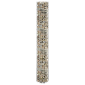 vidaXL Okrogla visoka greda gabion pocinkano jeklo O30x200 cm