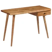 shumee vidaXL Pisalna miza iz masivnega akacijevega lesa 110 x 50 x 76 cm
