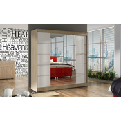 L decor Klizni ormar sa ogledalom Basti V 200, 200x58x215cm, Krem-beli