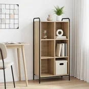 vidaXL Knjigovni omar 57 x 33 x 111 cm Inženirski les Sonoma hrast