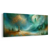 Slika čarobno drevo življenja ponoči - 120x60