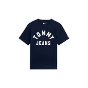 Tommy Jeans Majica temno modra/bela