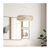Quoizel QZ-WAYLON-4P-AWH - Viseci luster na lancu WAYLON 4xE27/60W/230V, precnik 50,4 cm