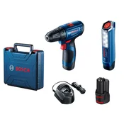 Bosch Akumulatorska bušilica - odvrtac GSR 120-Li, Lampa GLI 12V-300, 2x 2.0Ah, Kofer 06019G8004