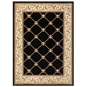 Casa Padrino Luxury Baroque Living Room Carpet Black - Various Sizes