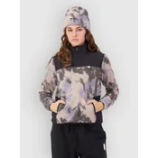 Mons Royale Pileup Wool 1/4 Half-Zip Fleece Sweater mtn camo moonstone