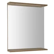 AQUALINE KORIN LED Kopalniško Ogledalo 60x70cm, Platinasti Hrast