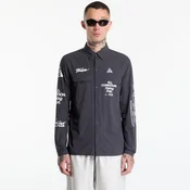 Srajca Nike ACG Aireez Mens UV Protection Button-Up Long-Sleeve Graphic Top Dk Smoke Grey/ White XS