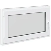 Vidaxl Okno za klet RISOR 100 x 60 cm PVC in steklo Antracit