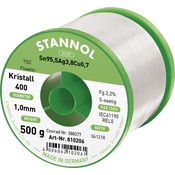 Stannol Stannol Ecology TS spajkalna žica\, neosvinčena tuljava Sn95\,5Ag3\,8Cu0\,7 REL0 500 g 1 mm, (20428539)