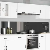 Vidaxl Zaščita za kuhinjo 2 pcs Temno siva 120 x 50 cm kaljeno steklo
