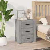 Nocni ormaric siva boja hrasta 50x36x60 cm konstruirano drvo