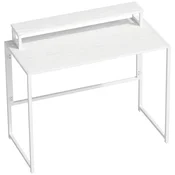 Homestar Zložljiva pisalna miza z nosilcem za monitor 100x48x875 cm bela