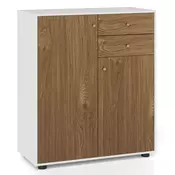 COSTWAY Komoda z 2 predaloma Knjižnica za dnevno sobo, (5000203641)