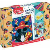 Komplet Maped Creativ z mozaikom – dogodivščine z živalmi